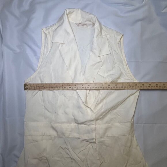 Soft Surroundings Ivory Sleeveless Midi Dress - Picture 9 of 11